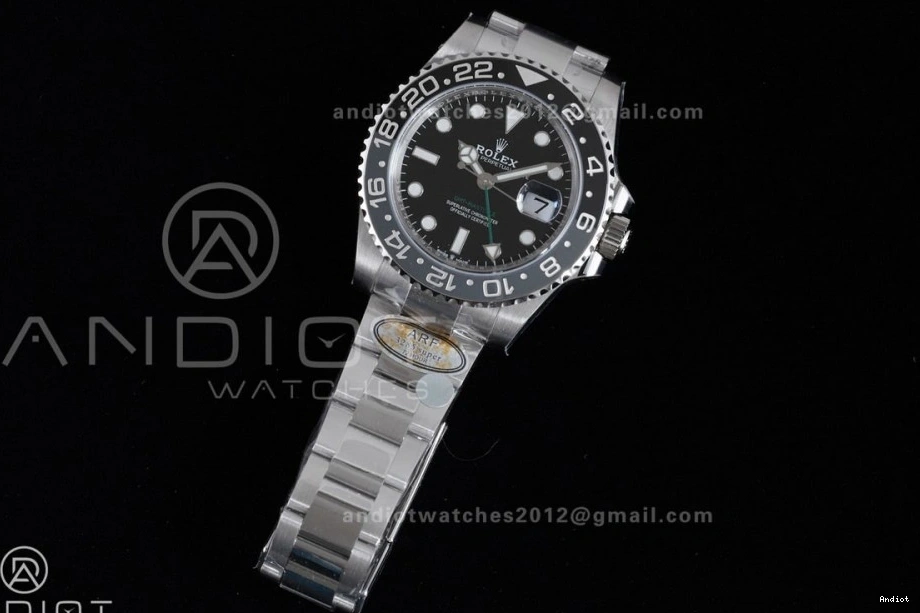 SH3285 Black Best Edition V2 ARF Gray Bracelet Oyster New Ceramic Wayne II on GMT-Master Bruce 904L 1:1 126710 GRNR 0130